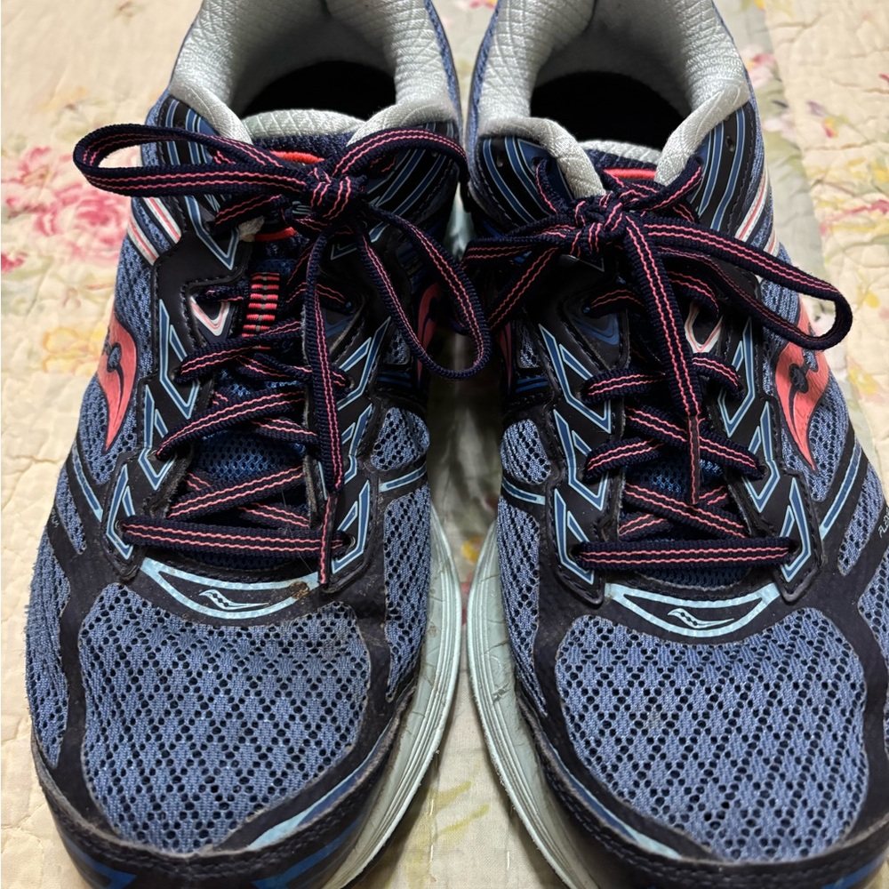 Brooks Blue and Pink Running Shoes